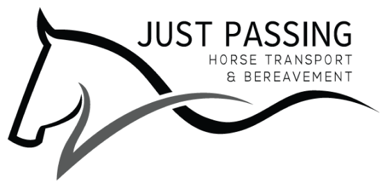 Just Passing Horse Transport Bereavement Logo